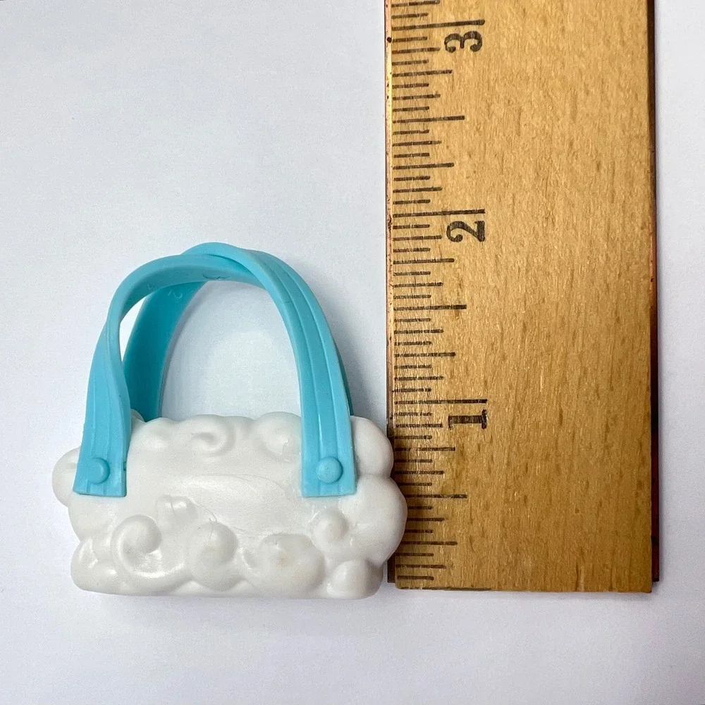 Mattel Barbie White Cloud Purse Accessory Toy Blue Straps Fashionista Doll